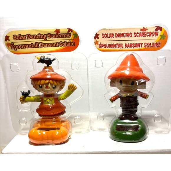 Solar Dancing Scarecrow Set Of 2 - Picture 1 of 5